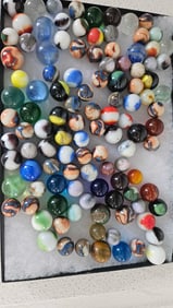 VINTAGE GLASS MARBLES
