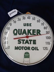 QUAKER STATE MOTOR OIL WALL HANGING THERM