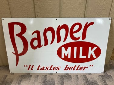 SSP BANNER MILK SIGN