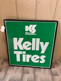 SST KELLY SPRINGFIELD TIRES EMBOSSED DISPLAY SIGN
