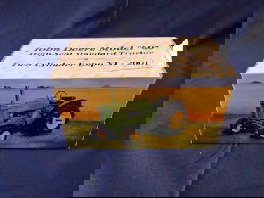 ERTL JOHN DEERE MODEL 60 HIGH SEAT STANDARD TWO CYLINDER EXPO XI 2001 WF HD TRACTOR