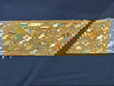 MINIATURES AND ADVERTISING DISPLAY ON WALL HANGING MOUNT