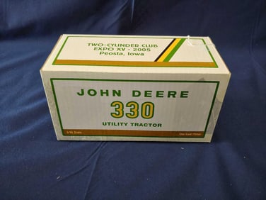 ERTL JOHN DEERE 330 UTILITY TRACTOR TWO CYLINDER CLUB EXPO XV 2005
