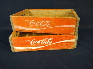 PAIR OF COCA COLA SODA CRATES