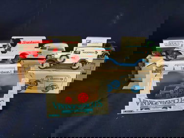 ERTL LOT OF ADVERTISING LOCKING COIN BANK CARS AND TRUCK SCALE MODELS