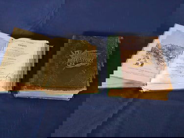 C. 1900'S OHIO BIOGRAPHICAL HISTORY & HISTORICAL COLLECTIONS OF OHIO SIGNED BY MEMBER OF SENATE