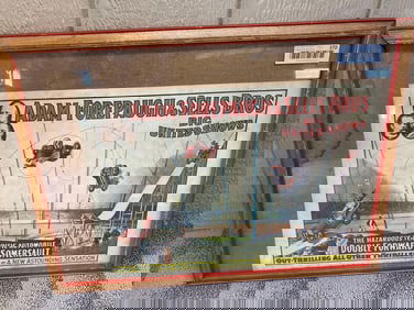 1960S FRAMED CIRCUS MINI POSTER