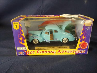 MOTOR MAX HOT RODDING ADV. 1948 COUPE ON DISPLAY BASE LIMITED EDITION