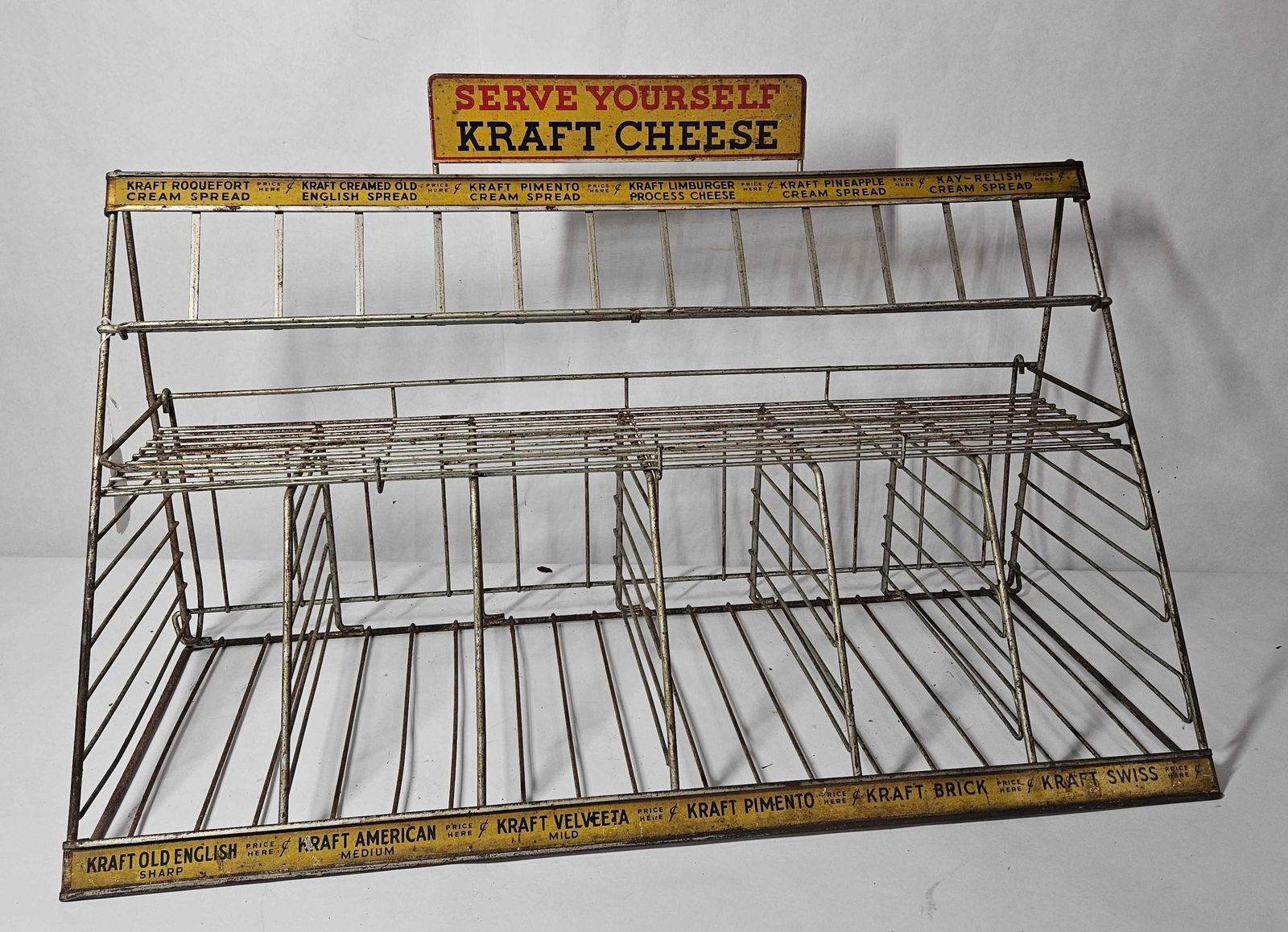 Nice Kraft Cheese counter top wire display (1 of 5)