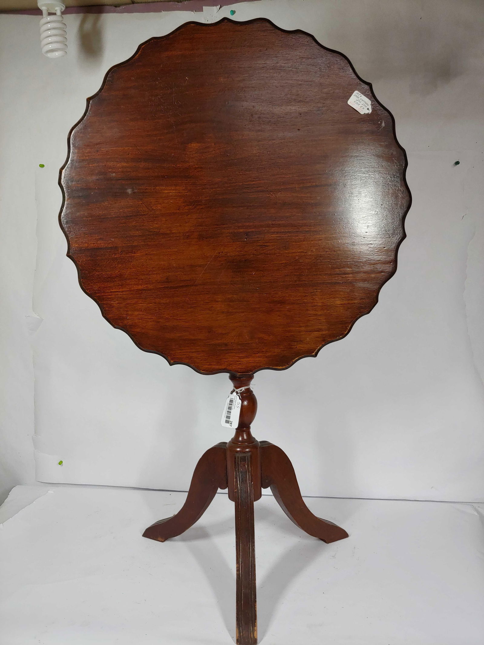 MAHOGANY TILT TOP TABLE (1 of 5)