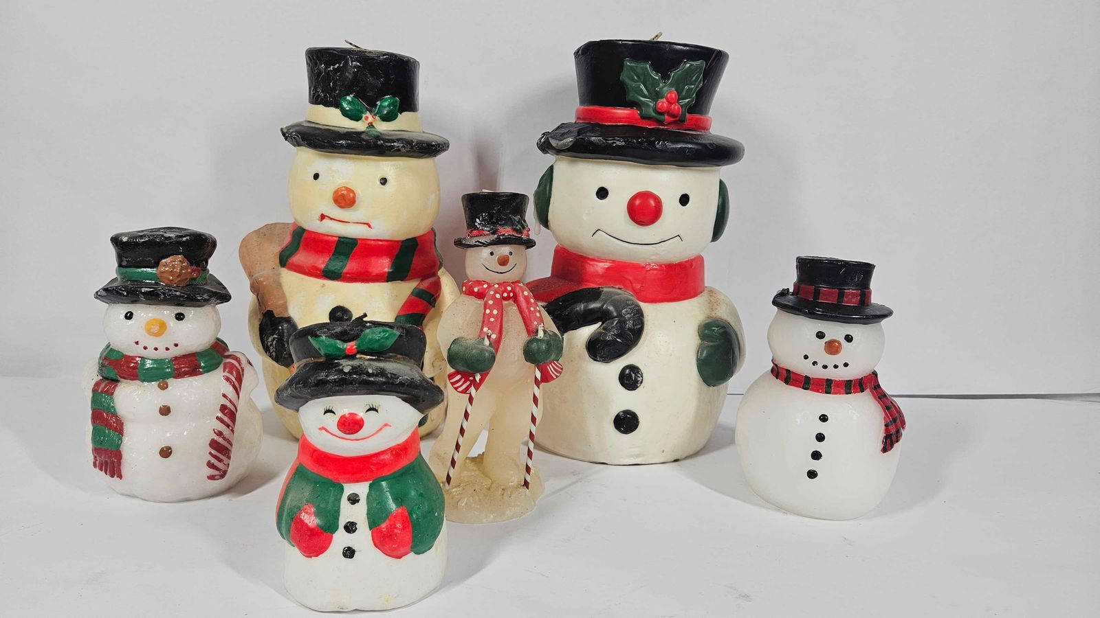 VINTAGE WAX CHRISTMAS CANDLES (1 of 13)