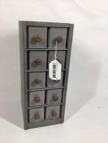 Folk-art 10 drawer Handmade multi cabinet