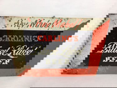 TOC Carling's Black Label Beer sign