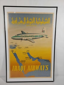 Early Iraqi Airways travel poster