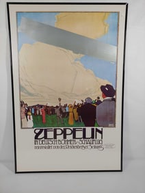 1978 German Zeppelin Blimp poster