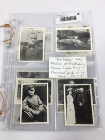 13 Red Baron WWI German military fighter Pilot photos