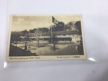 WWII German enlisted Mens Barracks Third Reich Photo postcard