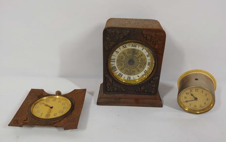 2- German & 1- Swiss alarm clocks
