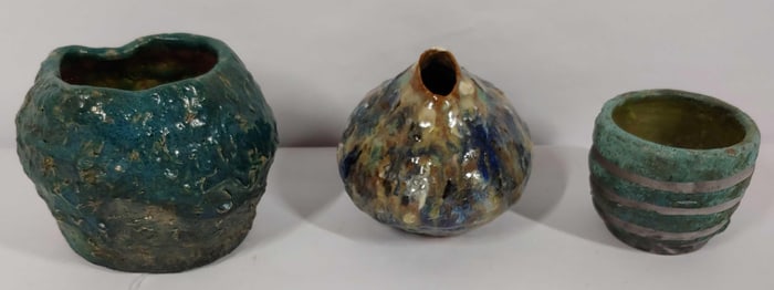 3- Handmade Pottery vessels