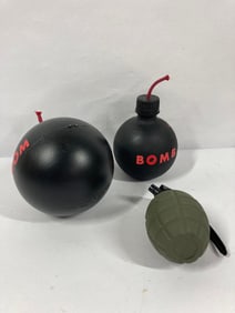 Grenade BB/Pellet container & 2- plastic bombs