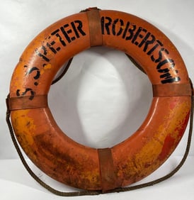 Great Lakes Ship S.S. Peter Robertson life preserver