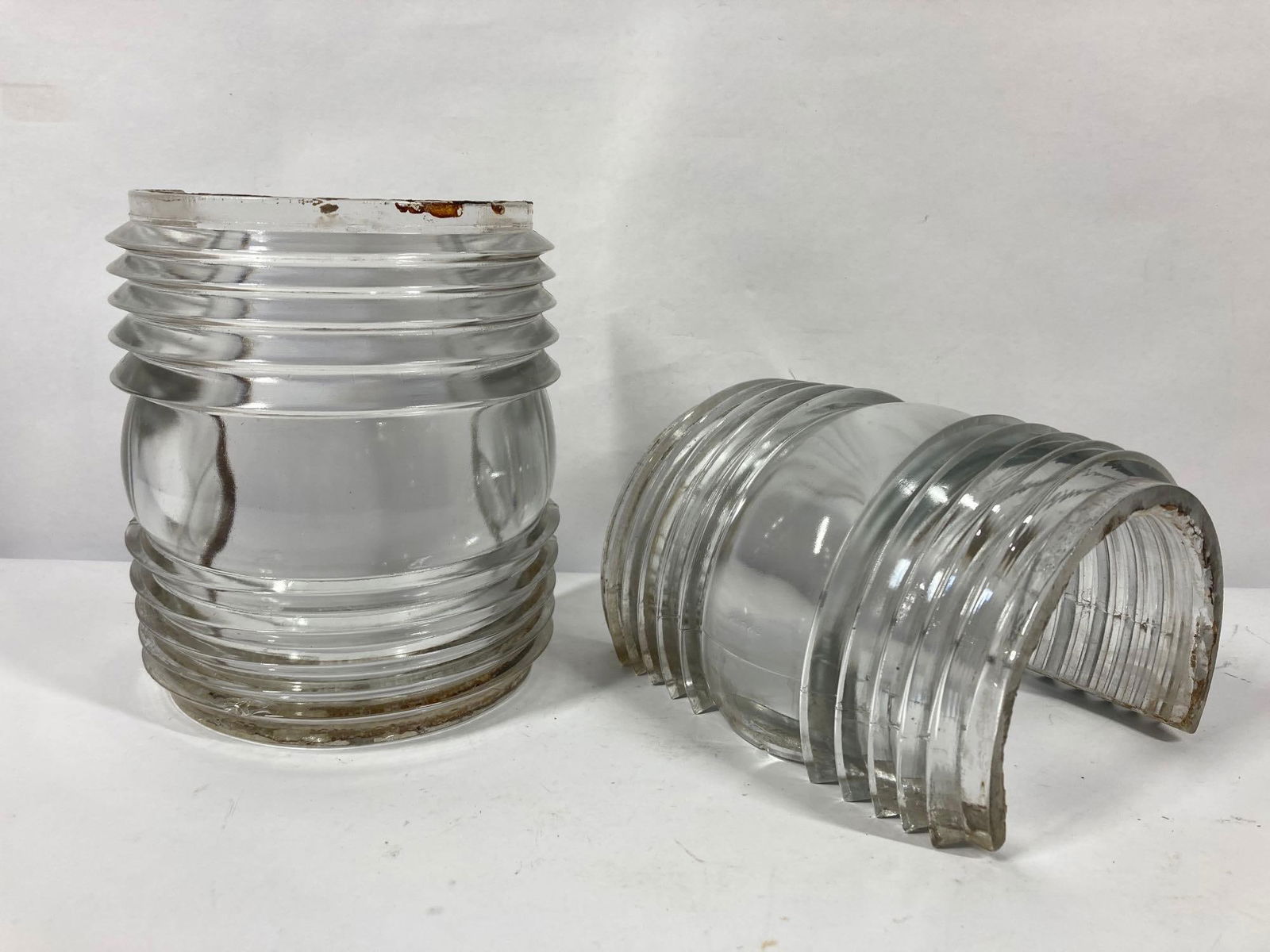 2- Antique Great Lakes ship lantern lenses (1 of 4)