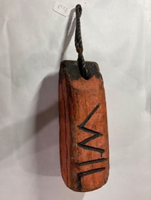Antique wood boat bumper