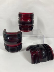 3- Nautical Red glass lenses