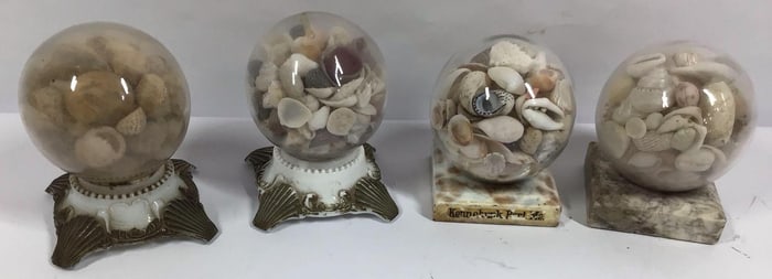 Antique Shell Souvenir Globes