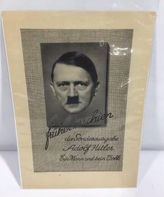 Adolf Hitlers Book order form