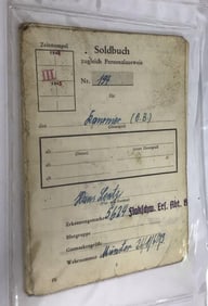 German Soldier ID Booklet