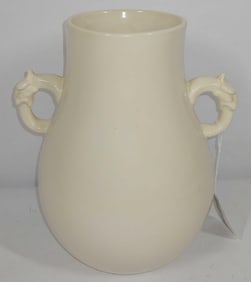 Lion head Weller Pottery vase