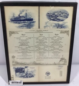 1923 & 1925 Steamship Passenger Menus