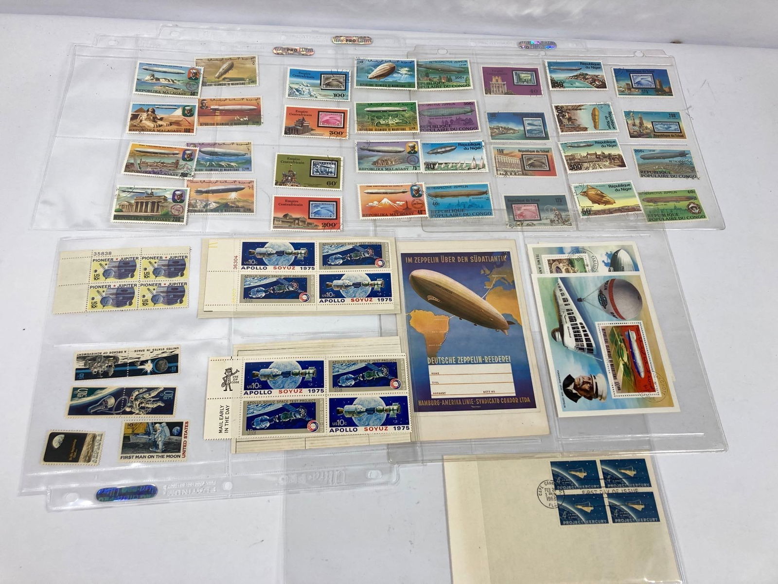 Zeppelin and Space Collectors stamp collection (1 of 4)