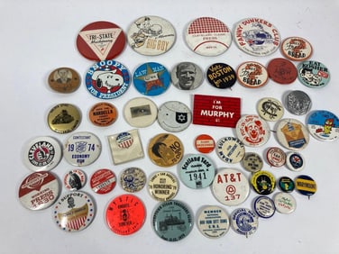 Political, Club, and Advertising Buttons