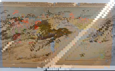 1897 colored Racing Animal newspaper comic