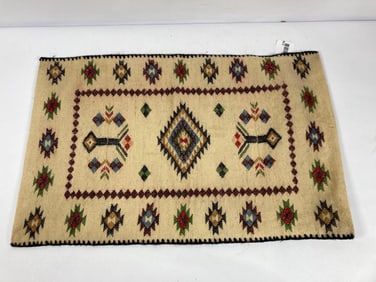 South American Folk Art Loomed Wool Bag