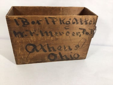 Athens, OH dovetailed crate