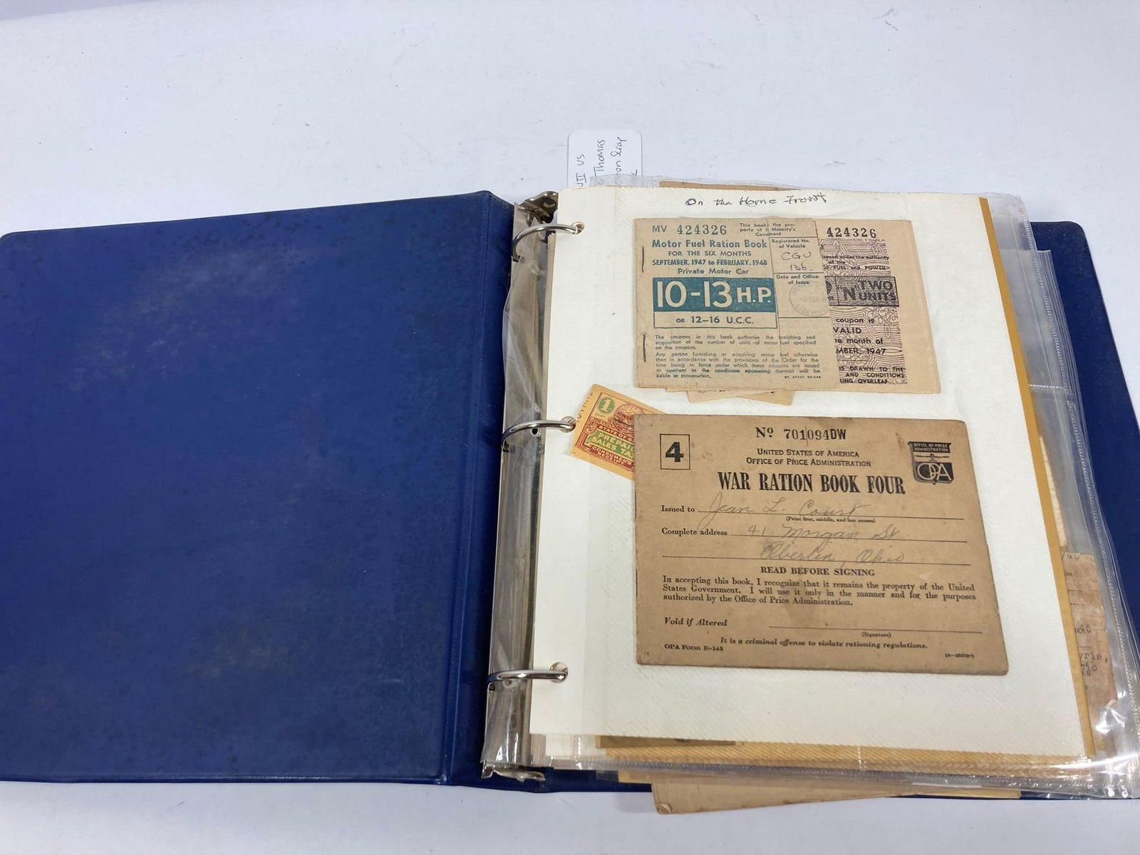 WW2 US Soldier Thomas F. Weston Military Scrapbook (1 of 15)