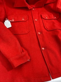 Vintage Boy Scout Leaders Red Wool Jacket