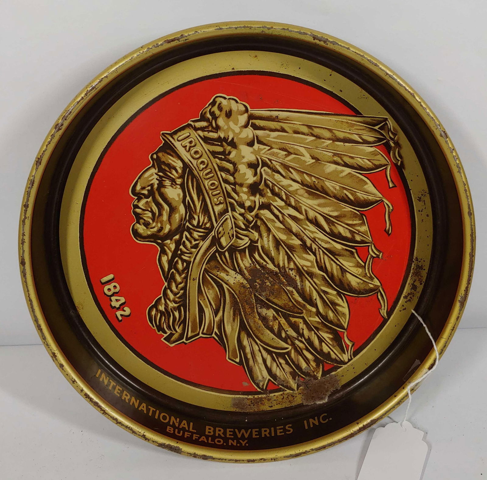 International Breweries Advertising Iroquois Chief Tray (1 of 5)