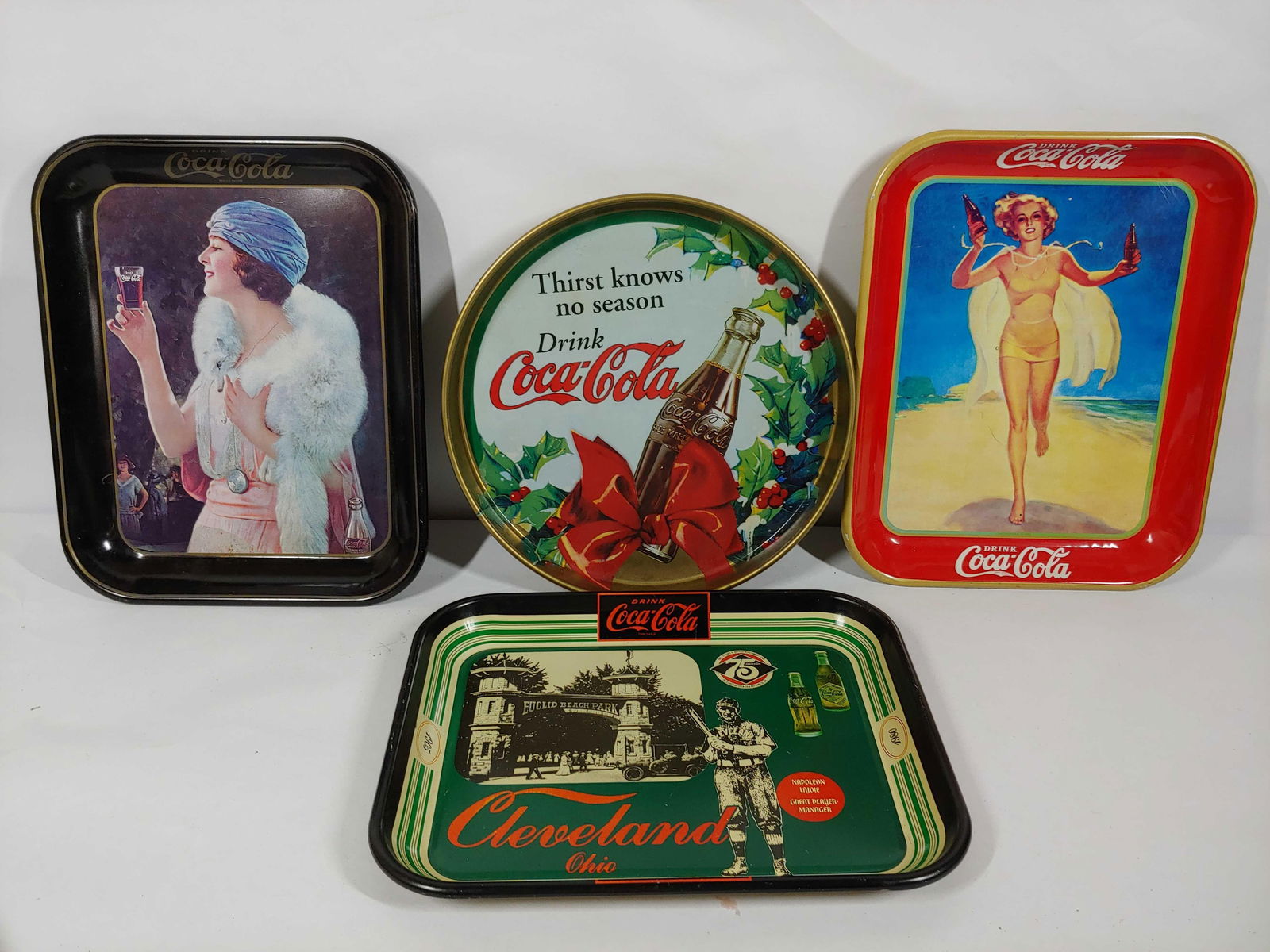 4- Coca-Cola Advertising Trays (1 of 6)