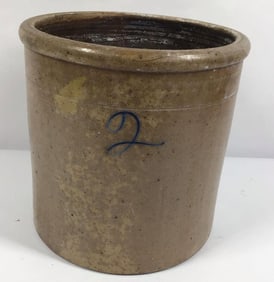 Cobalt 2 Gallon Farmhouse Stoneware Crock