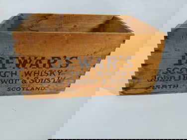 Vintage Dewars Whisky Shipping Crate
