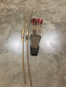 2- Bear Longbows w/ arrows