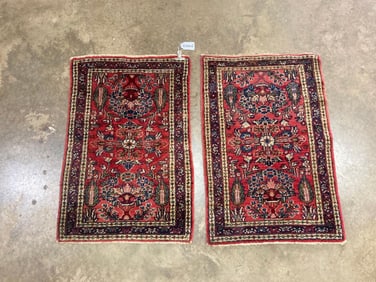 Early Pair of Persian Wool Rugs