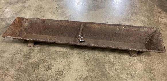 Cast Metal Early Farmhouse Primitive Trough Feeder