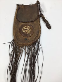 Early Leather and Hide Hunting Bag