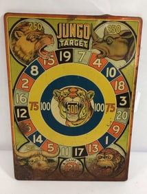 Early Jungo Tin Litho Shooting Games Board