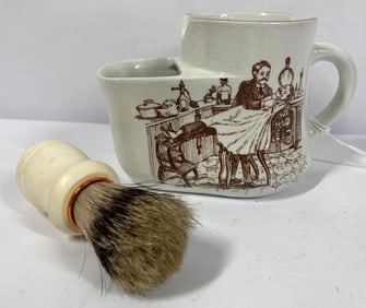 Burleigh Sheffield Shave Mug and Brush